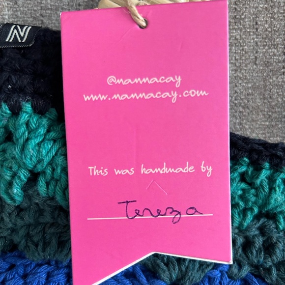 NEW! NANNACAY VERA MINI GALACTICS BAG, crochet, knit, handmade, one of a kind - Picture 6 of 10